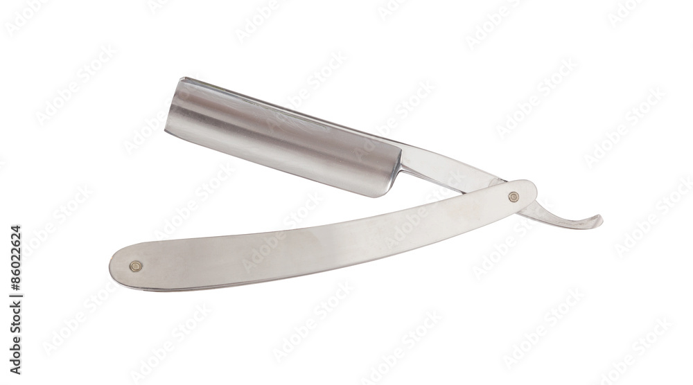 Used classic straight razor, old style Used classic straight razor, old style