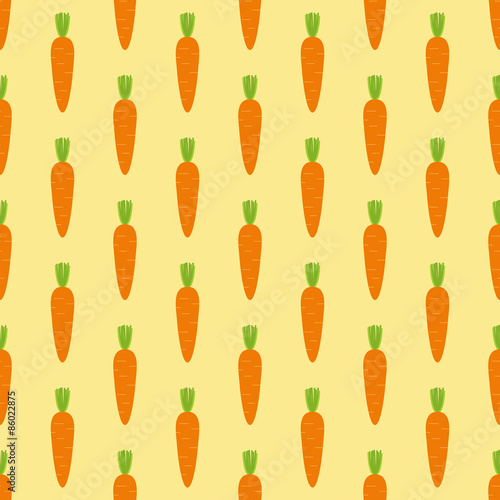 Pattern with bright carrots