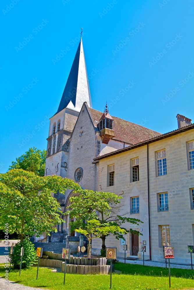 Naklejka premium ABBAYE JARDIN AMBRONAY