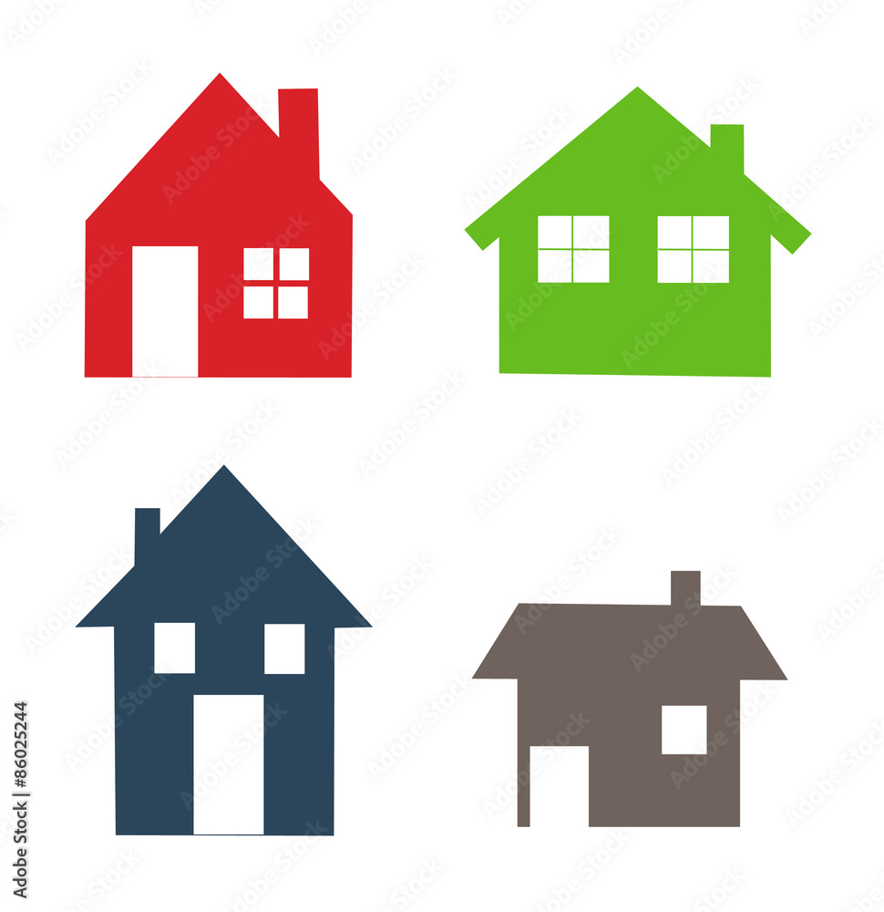 Houses icons set Houses icons set