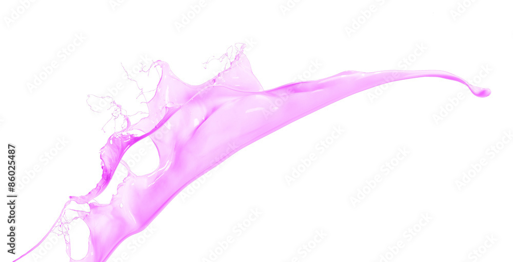 isolated pink splash