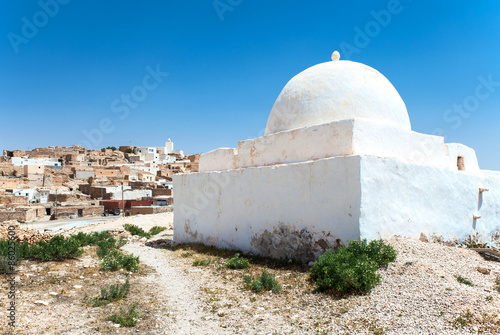 South of Tunisia, the mosque of the  Tamezeret berber village