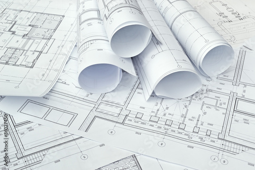 Image of several drawings for the project engineer jobs