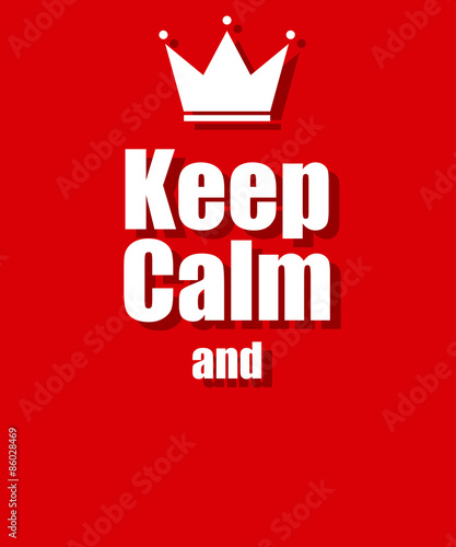 keep calm background red