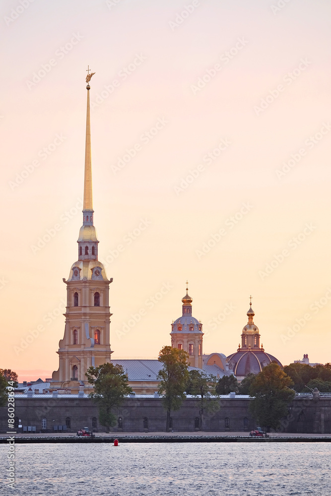 Naklejka premium The Peter and Paul Fortress, St.Petersburg, Russia
