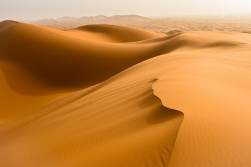 Poster Woestijnlandschap Saharaduinen bij Merzouga in Marokko  © Noradoa