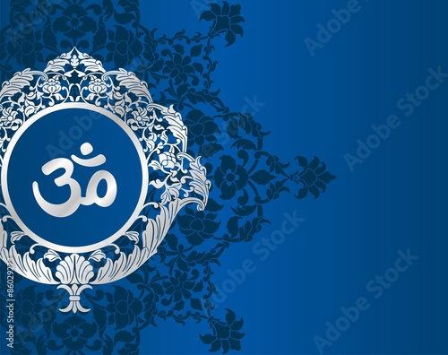 aum syllable, paisley design ,Hinduism, India