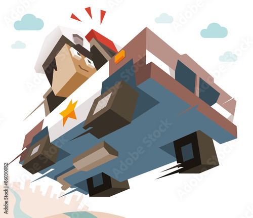 Police Officer pursuit