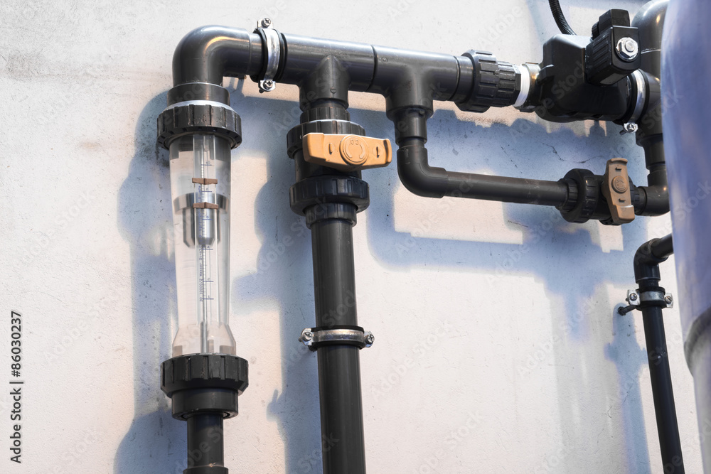 Close up tab water meter Close up tab water meter