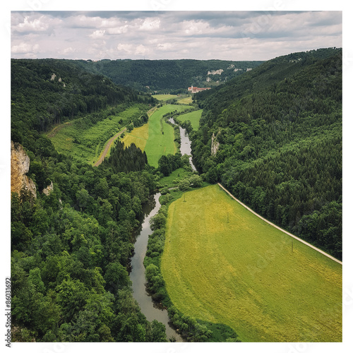 Blick vom Knopfmacherfelsen in das obere Donautal photo