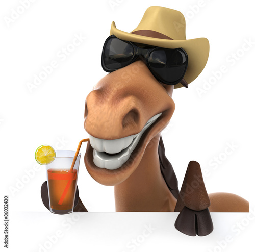 Fototapeta Naklejka Na Ścianę i Meble -  Fun horse