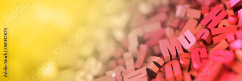 Infinite letters background...