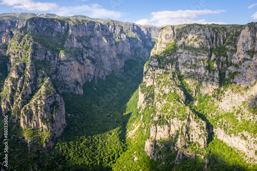 Vikos gorge in Zagoria, Greece photo