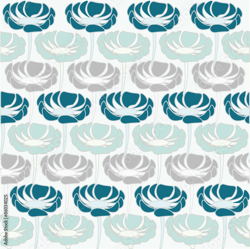 flowers blue, grey,light blue,beauty,vector