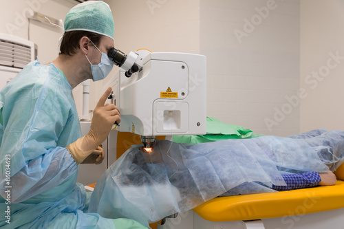 Ophthalmology lasik surgeon photo