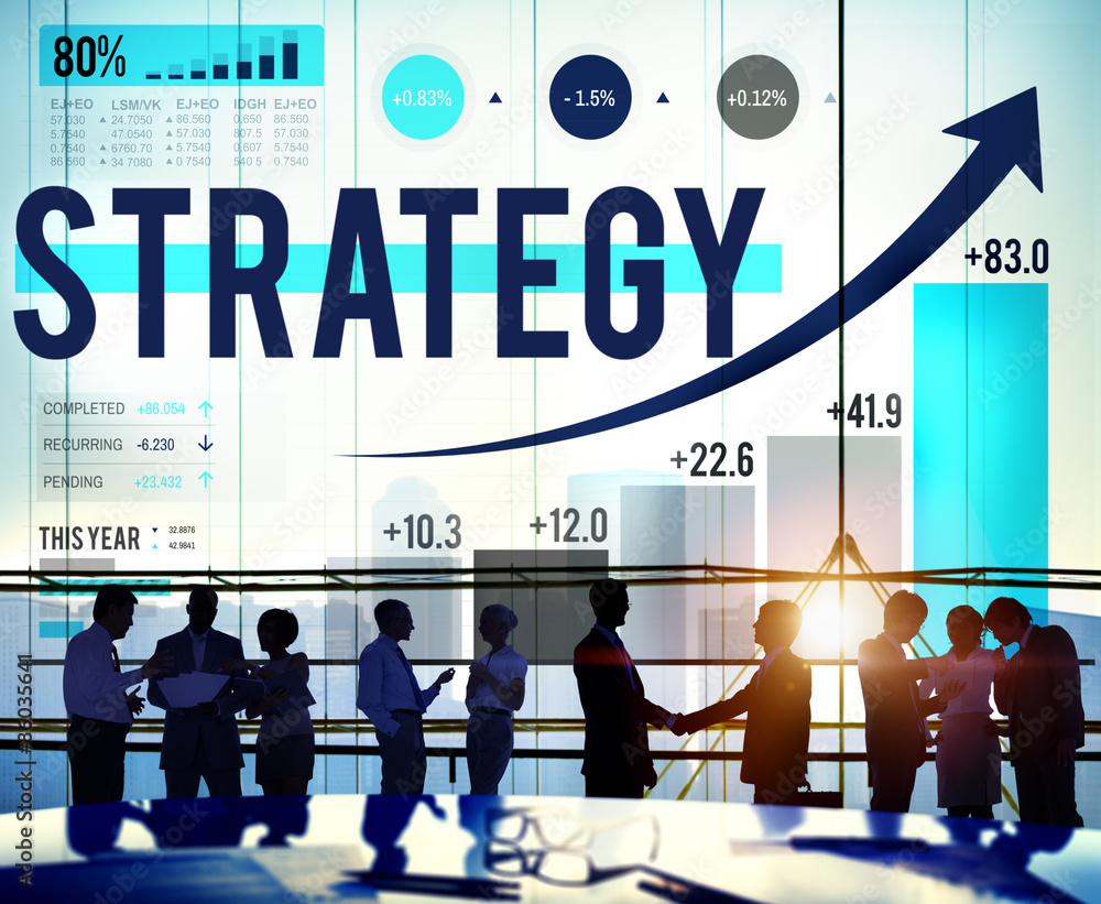 Foto de Strategy Guidelines Solution Plan Tactics Concept do Stock