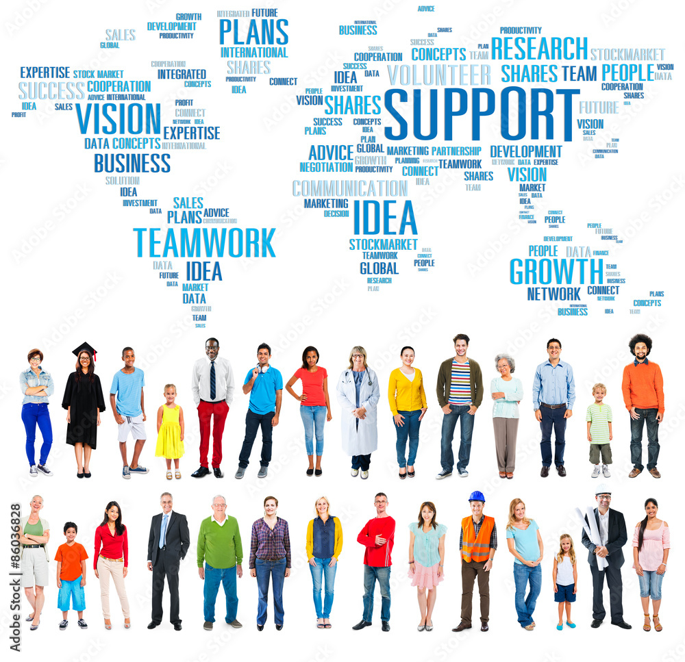Support Idea Plans Vision Buiness Growth Global Concept Support Idea Plans Vision Buiness Growth Global Concept