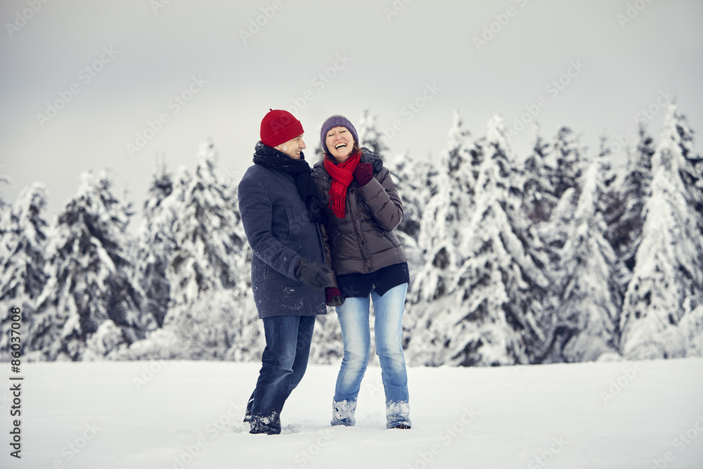 Paar Mann Frau Schnee Witz Paar Mann Frau Schnee Witz
