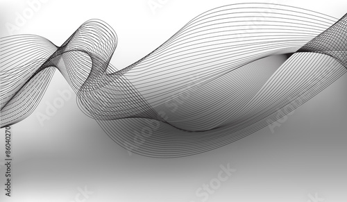 abstract flowing wave design layout vector background