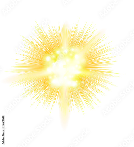 explosion, blast  symbol element vector illustration
