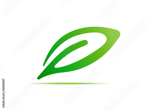 gren leaf symbol sign vector icon