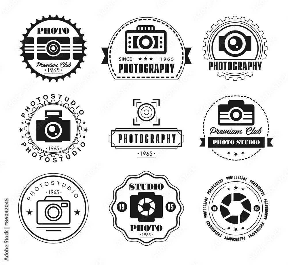 Fototapeta Vector Collection of Photography Logo Templates.