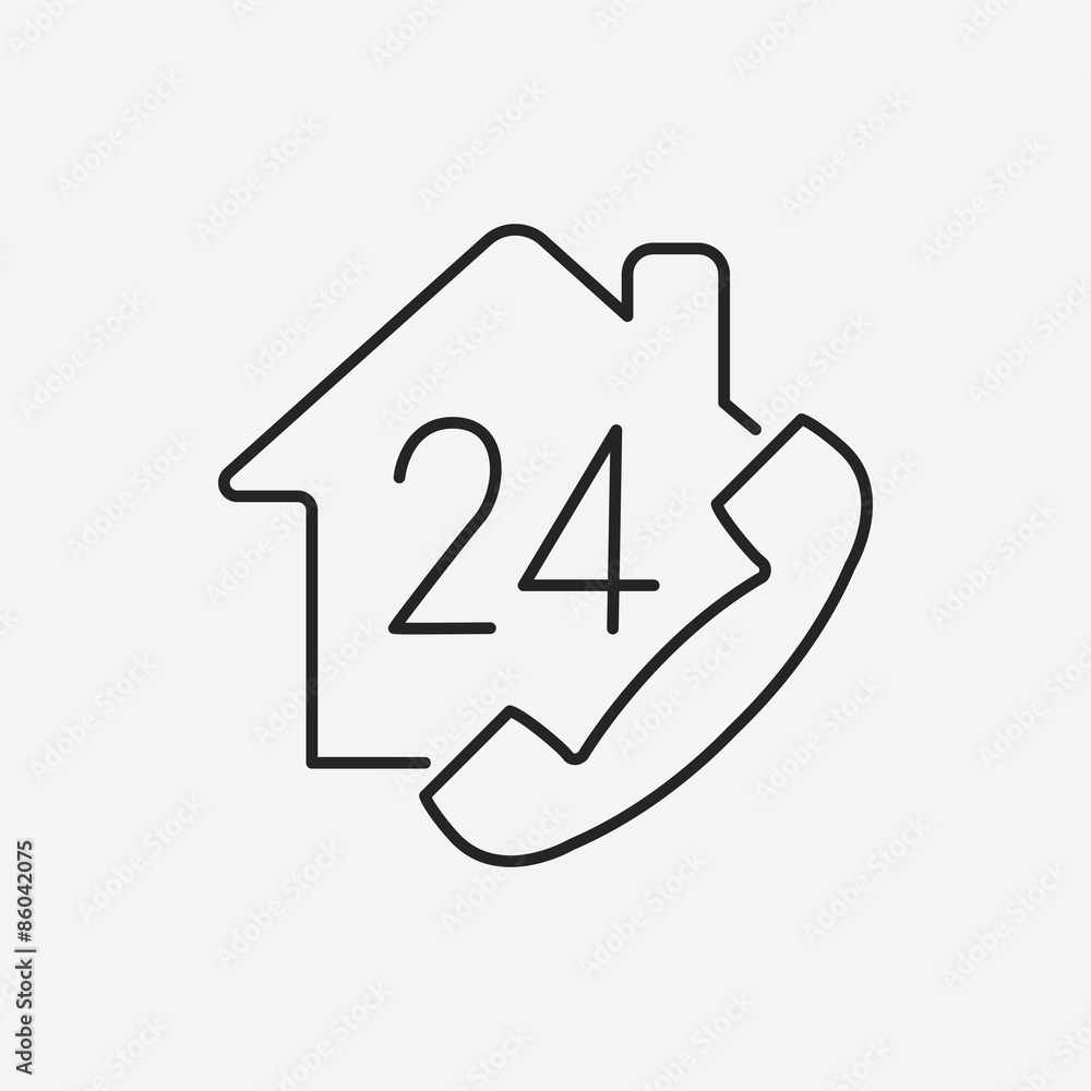 Customer Service line line icon Customer Service line line icon