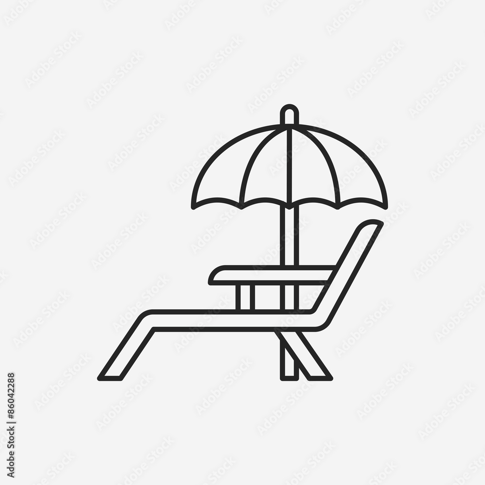 resort line icon resort line icon