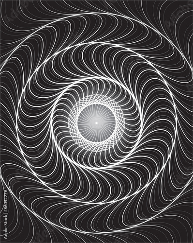 Swirling background. Abstract shapes forming vortex phenomenon