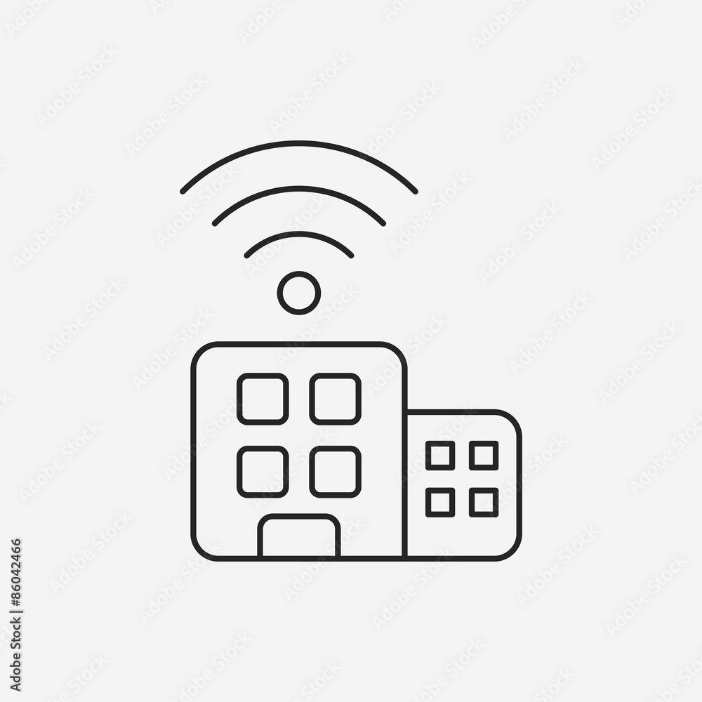 wireless line icon wireless line icon