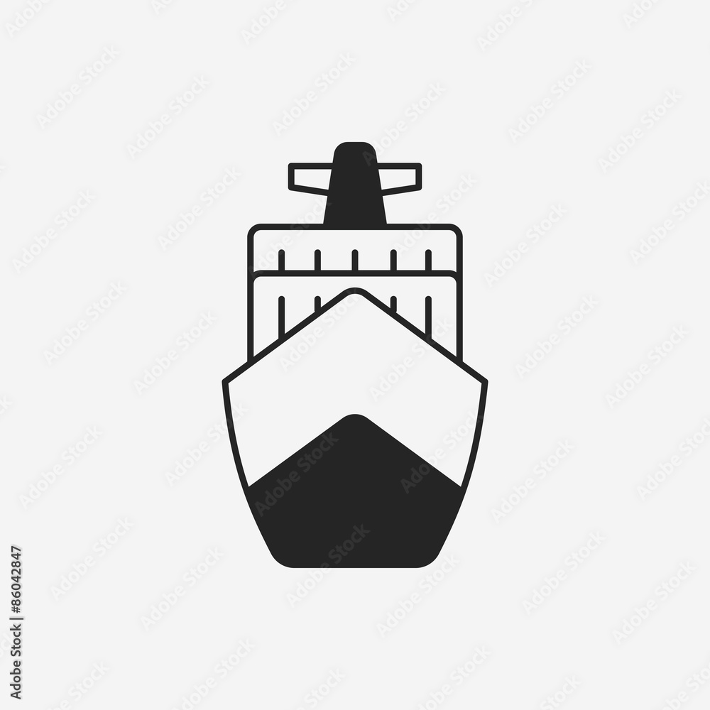logistics ship icon logistics ship icon