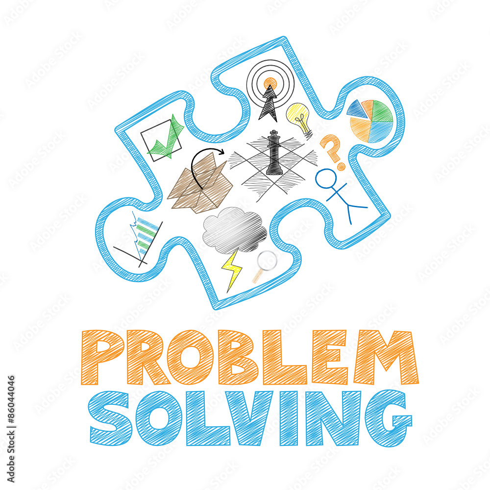 PROBLEM-SOLVING Vector Web Icons