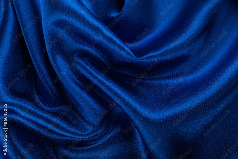 Obraz premium Textile, Blue, Satin.