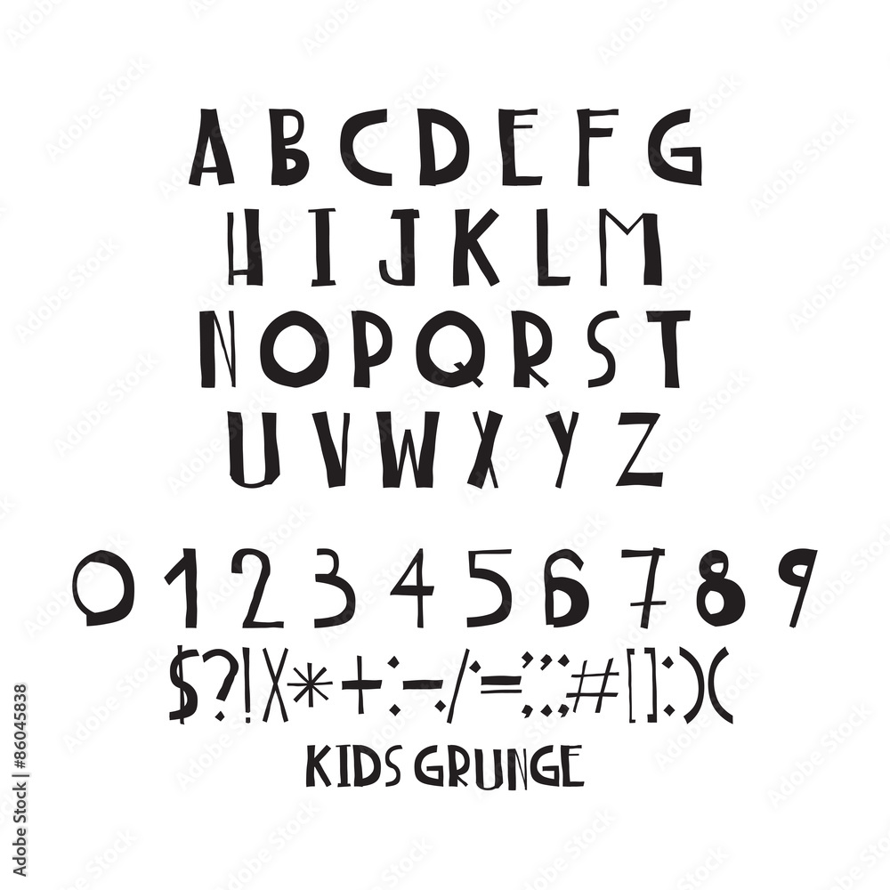Decorative capital letters, handwritten, basic font composition Decorative capital letters, handwritten, basic font composition