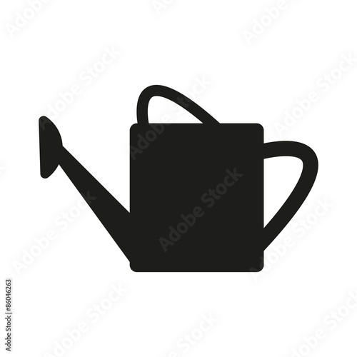 The watering can icon. irrigation symbol. Flat