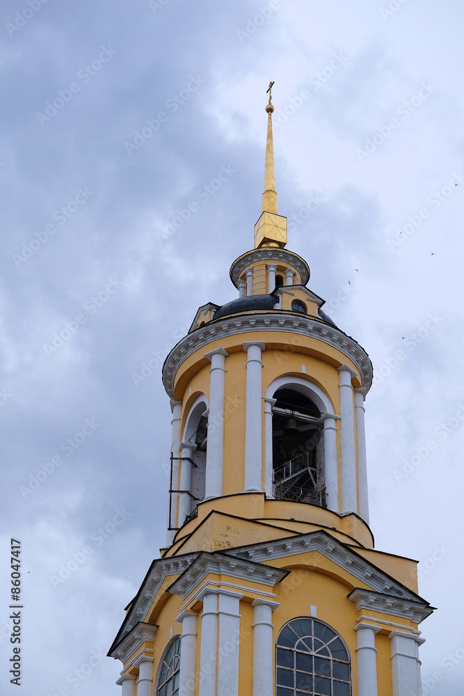 Bell tower of Smolensk Church in Suzdal, Russia