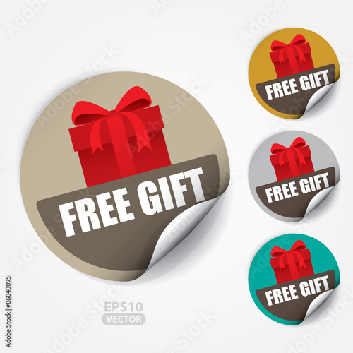 Free Gift ticker and Tag