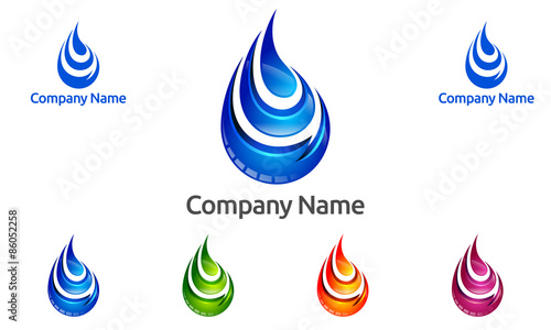 water, drop, green, blue, aqua, liquid, fire, flame, vector, logo