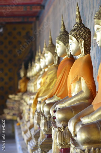 Gold Buddha   Gold Buddha in the temple thailand