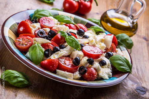 Caprese. Caprese salad. Italian salad. Mediterranean salad. Italian cuisine. 