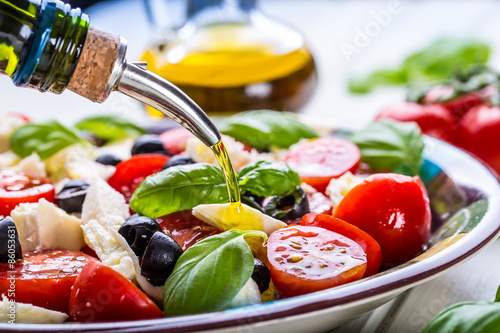 Caprese. Caprese salad. Italian salad. Mediterranean salad. Italian cuisine. 