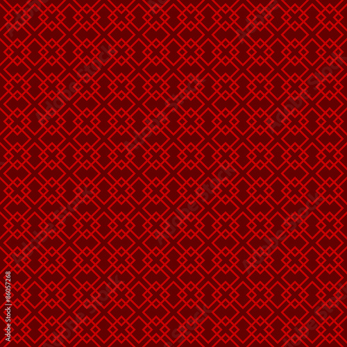 Seamless vintage Chinese window tracery square pattern background.