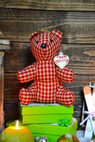 Weihnachtskarte  Teddy - We...