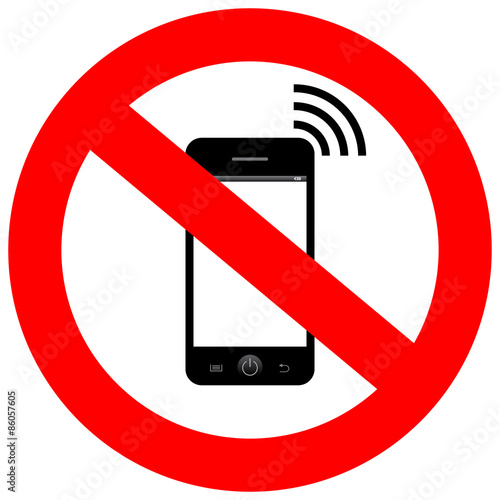 No mobile phone sign