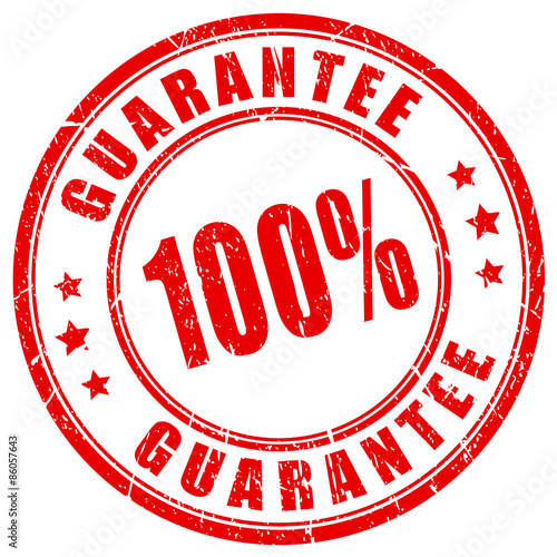 100 guarantee stamp