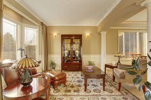 elegant family front room with nice decor.