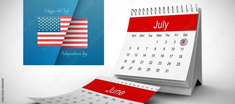 Composite image of independence day graphic Composite image of independence day graphic