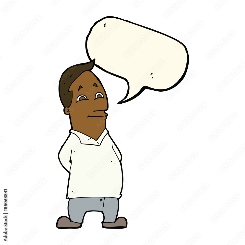 cartoon friendly man with speech bubble cartoon friendly man with speech bubble
