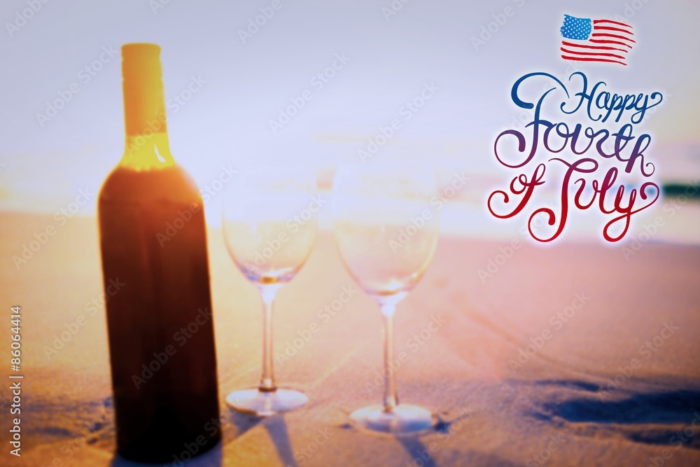 Composite image of independence day graphic Composite image of independence day graphic