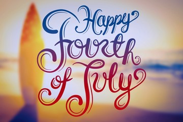 Composite image of independence day graphic